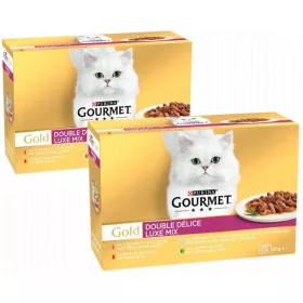  Purina Gourmet Gold Duo Delice macskaeledel mix 12