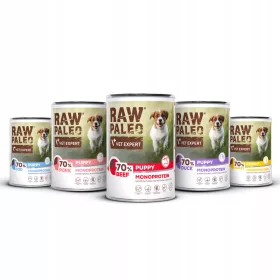    RAW PALEO PUPPY DOG 400g 5 ízű kutyaeledel készlet kölyökkutyáknak - 5x400g