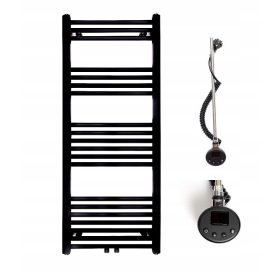    Elektromos létra fürdőszoba radiátor TRM 1200x500 - 600W fekete