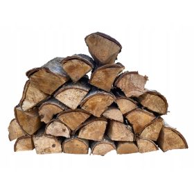    SZÁRAZ tűzifa nyír 25 kg 50L 25-30 cm kecsketűzhely grill szaunához