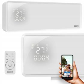    Légfüggöny fűtés ventilátor fűtés Farelka Q4 2000W üveg + távirányító