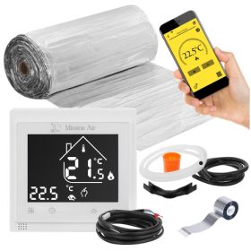    Mission Air fűtőszőnyeg KÉSZLET MAL-160W/m² 20m² WIFI panelekhez