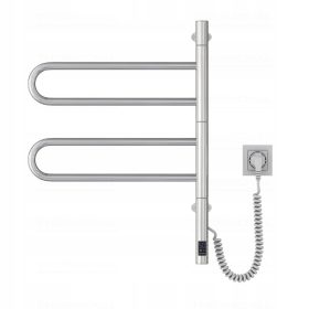    ELEKTROMOS INOX FÜRDŐSZOBAI RADIATOR FORGÓ KIJELZŐ ECO SLIM SZÁRÍTÓ