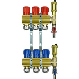  Sárgaréz elosztó 4 áramkör PEX 16 vagy 20