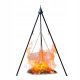  Kerti grill, állvány, összecsukható rostély, 60 cm, függő, 120 cm, nagy, kandalló