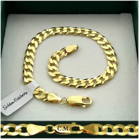    NŐI ARANY KARKÖTŐ 925/585 STERLING EZÜST 21cm/6mm VASTAG + INGYENES AJÁNDÉKOK