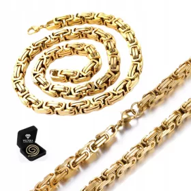    Arany LÁNC Férfi királyi páncéllánc, bizánci ARANYVEZETÉS