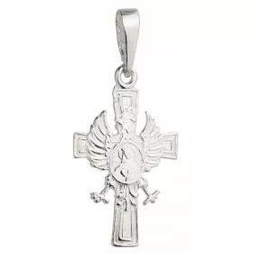    Ezüst hazafias kereszt medál Sassal és Szűz Máriával pr 925