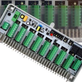    STRIP fűtési központi szabályozó mod SZIVATTYÚS KAZÁNKÜMÉNŐ 8 szekciós ESCO