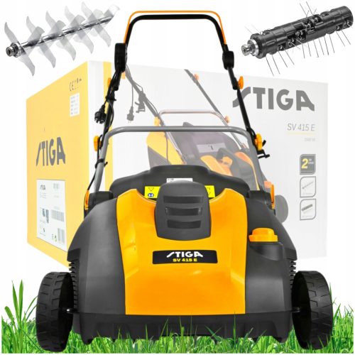  STIGA ELEKTROMOS LEVEGŐSZÍTŐ 38CM GYEP SZELLŐZÉSÉRE ÉS OXIGÉNELÉSÉRE