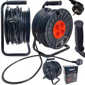    ÉPÍTÉSI DOB HOSSZABBÍTÓ KÁBEL KERTI 25M 3x2,5 KÁBELCSÍV A DOBON CE