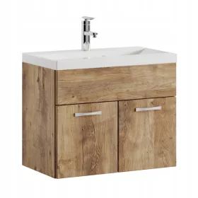    Fürdőszoba függő szekrény GESZTENYE, mosdó fehér 60x35cm Etna