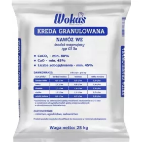  Mészműtrágya Wokas granulátum 25 kg 6 l