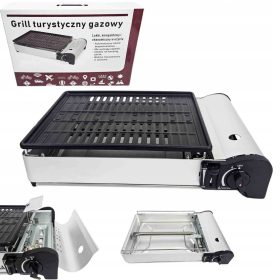    GÁZPATRONOS GRILL GÁZKÜZHŐ TURISZTÁK HORDOZHATÓ KÉSZLET 2xGÁZ