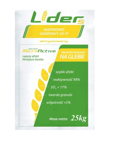  Kén műtrágya, szulfát Lider S műtrágyák 600105495 granulátum 25 kg