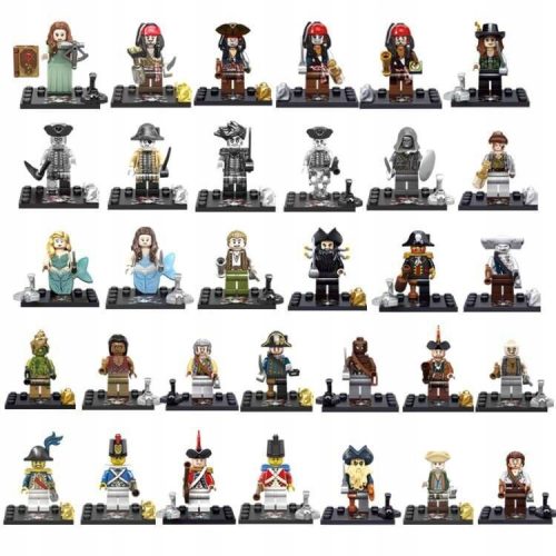 A KARIB-TENGER KALÓZAI MINIFIGUROK + LEGO KIEGÉSZÍTŐK
