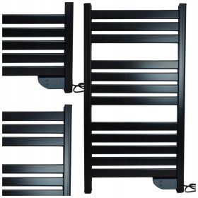    ELEKTROMOS FALRA SZERELŐ FÜRDŐSZOBA FŰTÉSE ERŐS 500W FEKETE LED KIJELZŐ