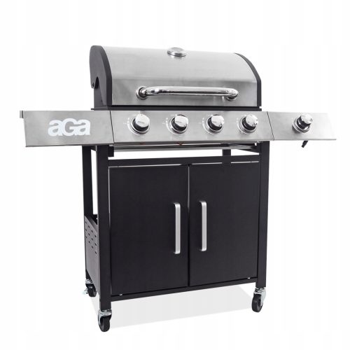  AGA GÁZGRILL Kertburkolat + hőmérő Nagy öntöttvas rostély 14kW