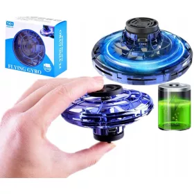    FLYING fidget SPINNER BOOMERANG UFO LED 366 drone giroszkóp AJÁNDÉK lemez