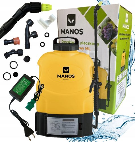  AKKUMULÁTOROS HÁTIZSÁK SPRAYER MANOS 16L lándzsa 50cm-100cm