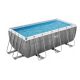  Bestway 56722 téglalap alakú medence, rattan, 412x201x122cm