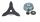  TRIDENT TÁRCSA STIHL FS55 FS85 FS87 FS56 FS90 FS120 FS200 FS250 LEGVASTAGSÁGHOZ