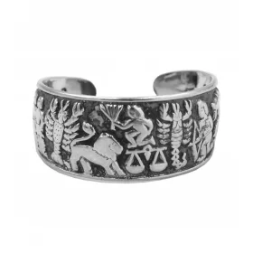  Ezüst gyűrű állatöv jelekkel 925 EZÜST Jegygyűrű