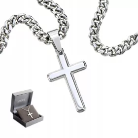    Ezüst LÁNC KERESZT OLASZ Keresztláncos nyaklánccal + INGYENES