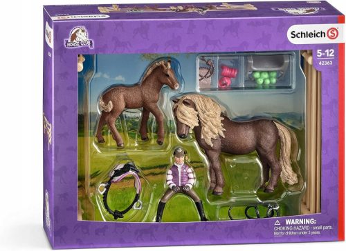  SCHLEICH HORSE CLUB 42363 LOVAS IZLANDI PÓNIVAL lovaskészlet