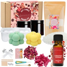    DIY GYERTYA KÉSZÍTŐ KÉSZLET SZÓJAGYERTYA KÉSZÍTÉSÉHEZ 21 az 1-ben AJÁNDÉK