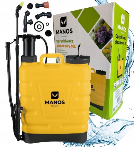  MANOS 16L hátizsákos nyomásszóró, lándzsa 50-100cm