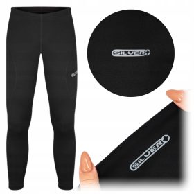    THERMOACTIVE FÉRFI NADRÁG 4XL leggings fekete hosszú johns leggings SILVER+ 4XL