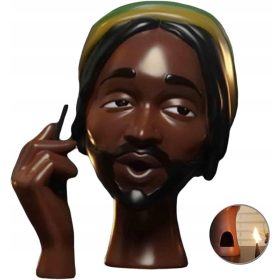  Fejfedő - fekete nő fején füstölő, k