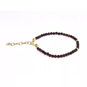  Aranyozott ezüst karkötő gránáttal