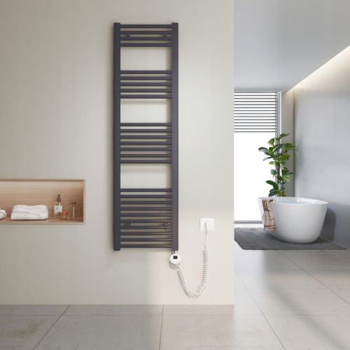  Heilmatz elektromos törölközőmelegítő 140x40 cm antracit (500 W, 6 m²-hez)