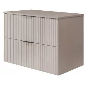    CASHMERE függesztett fürdőszobai szekrény mosdókagylóhoz 80 cm, hornyolt MDF munkalap