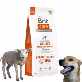  BRIT Care Hypoallergenic Medium Lamb Lamb Kutyaeledel 12 kg