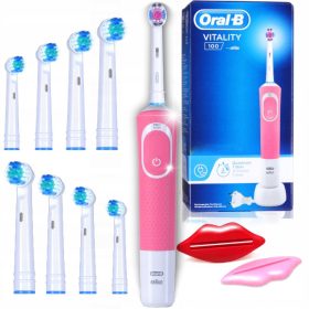   Oral-B Vitality 100 3D fehér rózsaszín elektromos fogkefe készlet