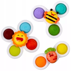    SPINNER FIDGET SPINER ÉRZÉKELŐ JÁTÉK SZORÍTÓZSÖGŐ SZÍVÓKARÁVAL