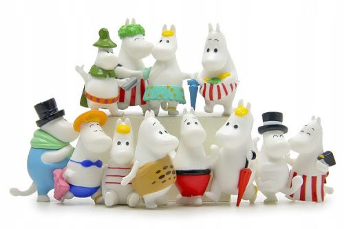 MOOMIN figurák, 12 darabos készlet
