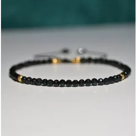    Turmalin karkötő fekete 3mm - Crystals Break Talisman ajándék