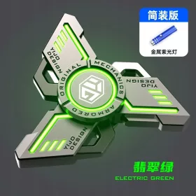    Világító fidget spinner edc Stresszmentesítő Toy Alloy Premium Edition fiúknak