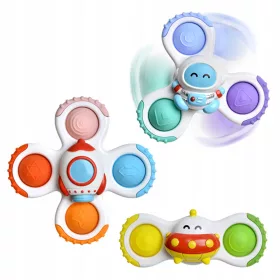    SPINNER ÉRZÉKELŐ JÁTÉK ROCKET ALIEN UFO 3 DB. WOOPIE BABA