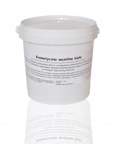  Fehér kozmetikai vazelin, adalékanyag nélkül, 1kg TANÚSÍTVÁNY