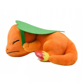   Charmander POKEMON GO MASCOT LARGE plüssjáték, 27 cm, levél alatt alszik