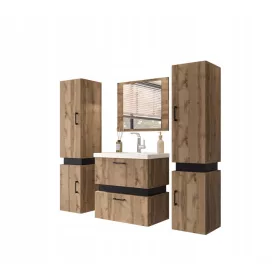    Fürdőszobabútor garnitúra tükörrel TRIO 2 wotan tölgy