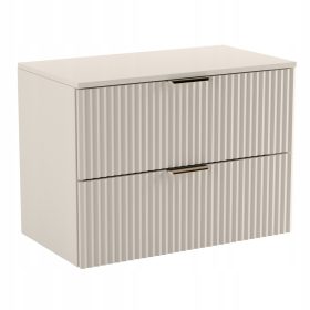    Munkalapos mosdószekrény 80 cm-es Kasmír hornyolt előlappal Willy