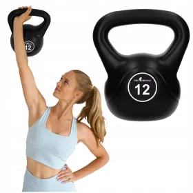    KETTLEBELL SÚLY 12 KG GOLYÓS KETTLE Súlyzó Súlyzó FITNESS ABS EDZÉSEKHEZ