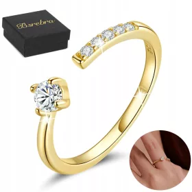    Arany Gyűrű Ezüst 925 Ezüst Gyűrűk Állítható Ezüst