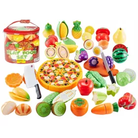    NAGY GYÜMÖLCS ÉS ZÖLDSÉG GYÜMÖLCS KÉSZLET PIZZA VÁGÁSHOZ tépőzáras deszkakéssel 5915